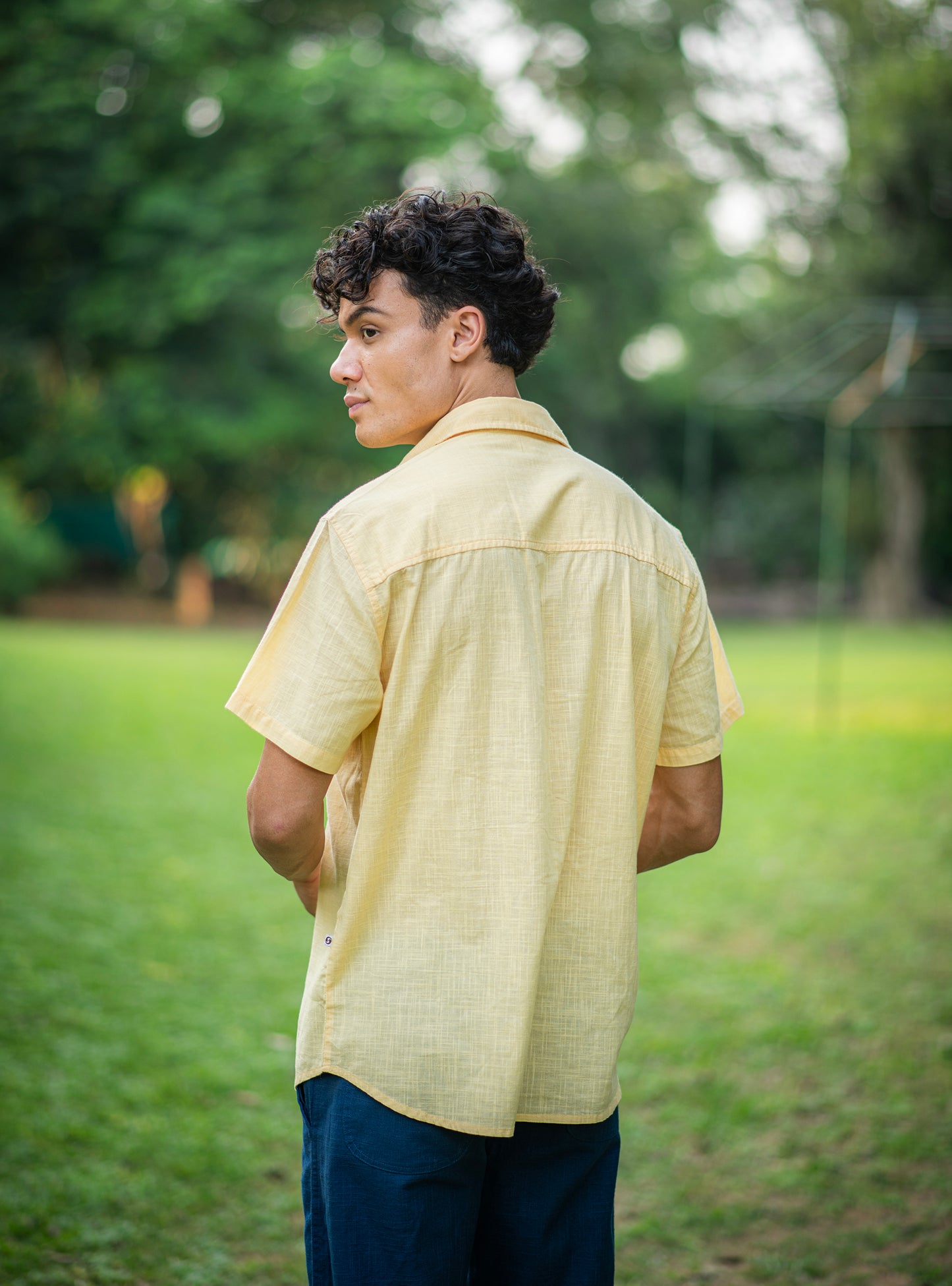 Xavier Shirt HS : Solid Butter Slub