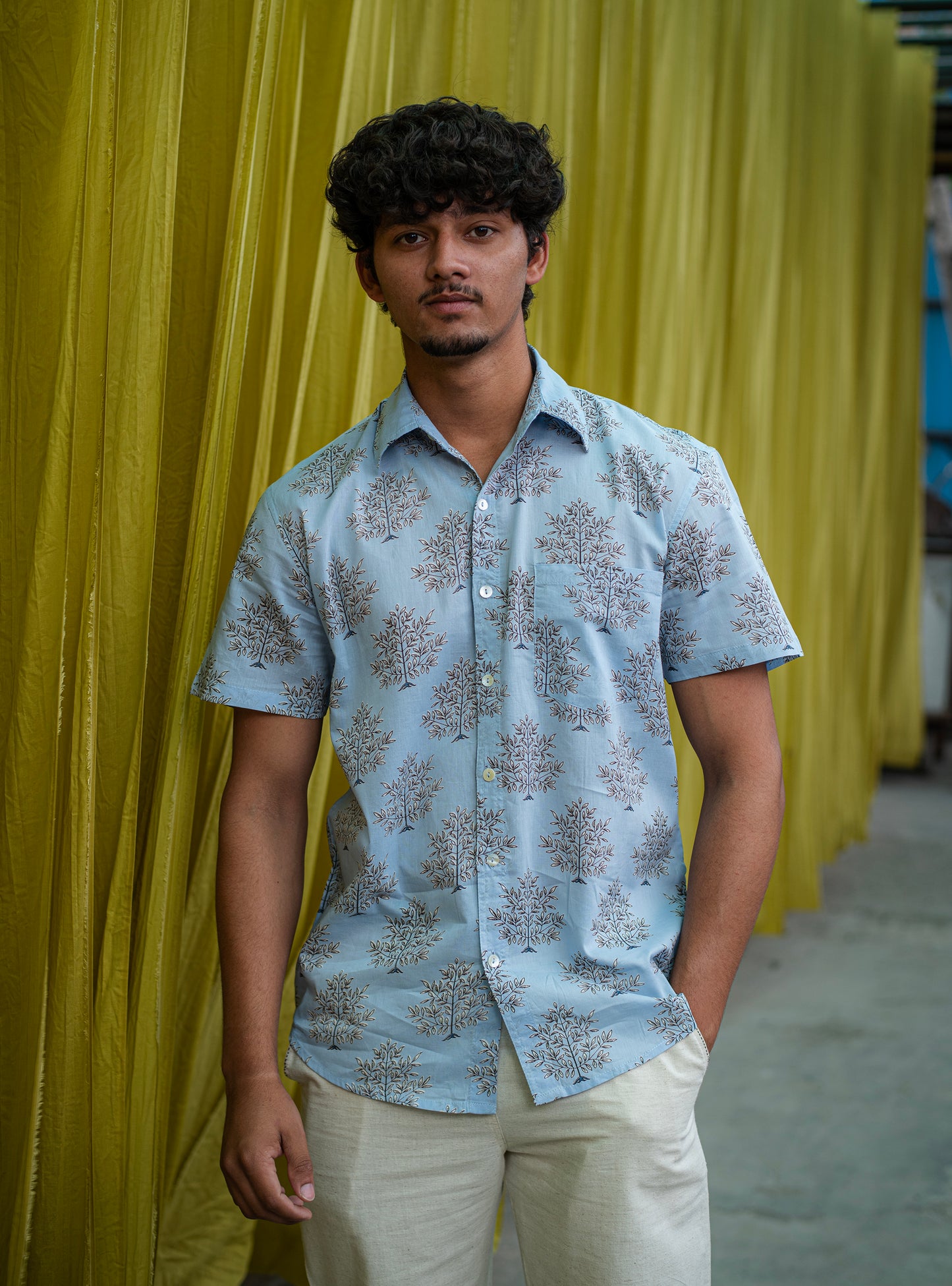 Xavier Shirt HS : Daunee Buti Sky Voile