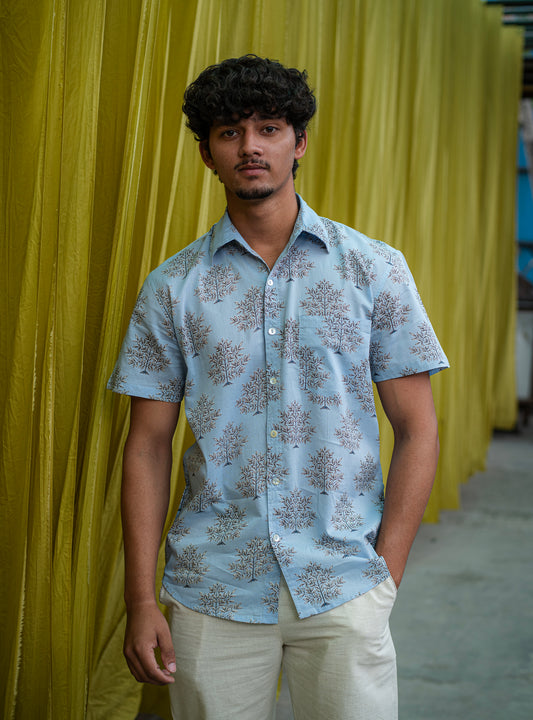 Xavier Shirt HS : Daunee Buti Sky Voile
