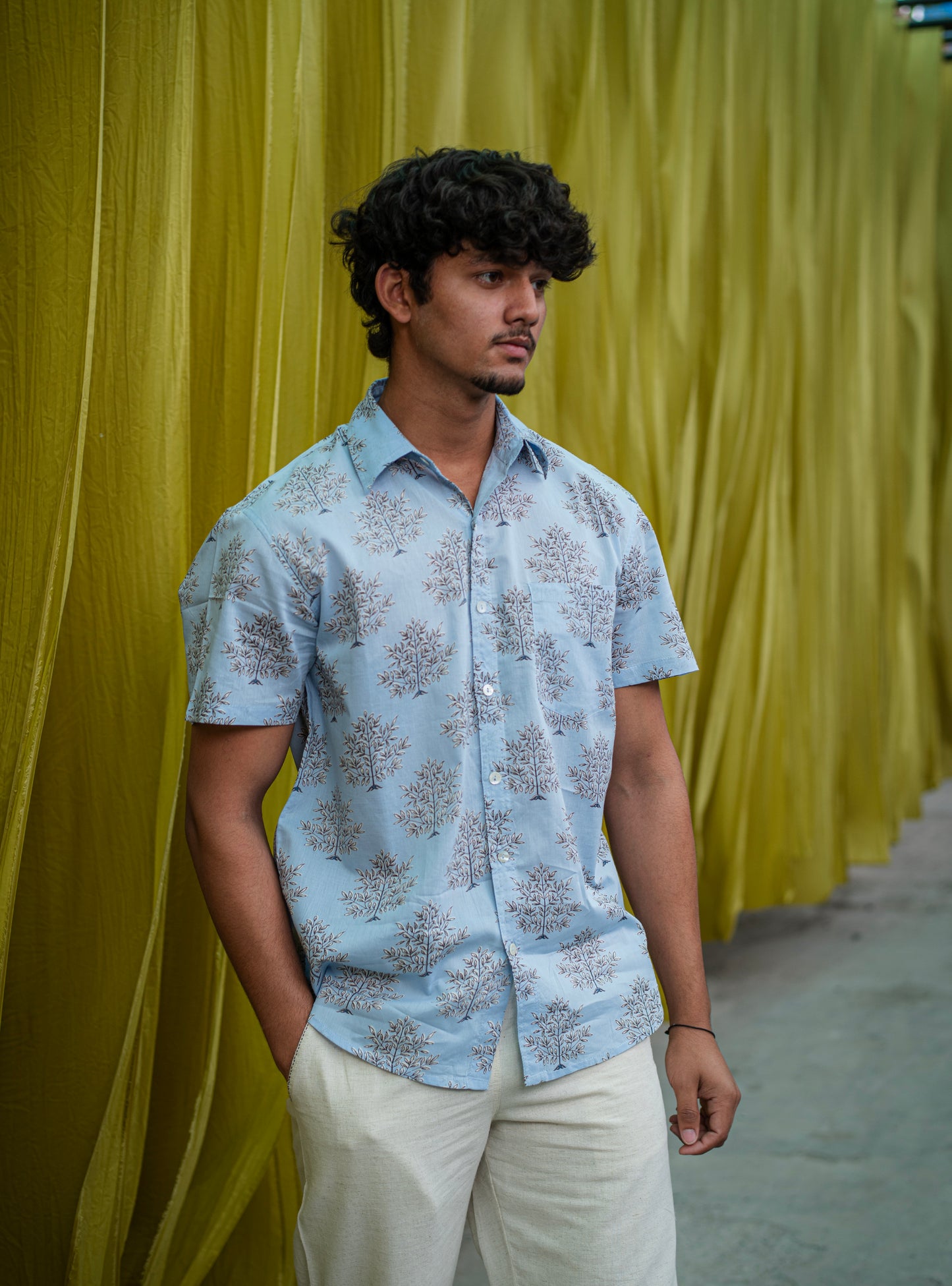 Xavier Shirt HS : Daunee Buti Sky Voile