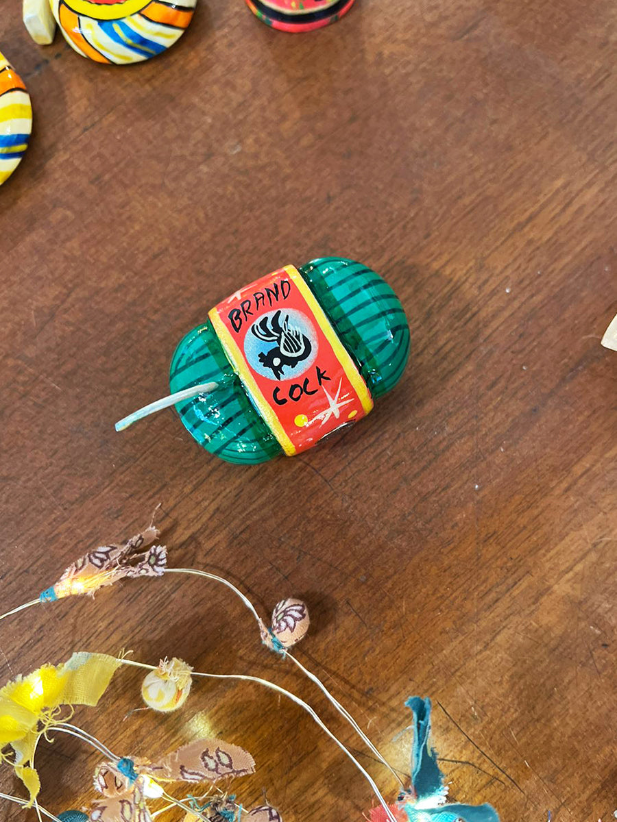 Handpainted Fridge Magnet Cracker : Sutli Wooden