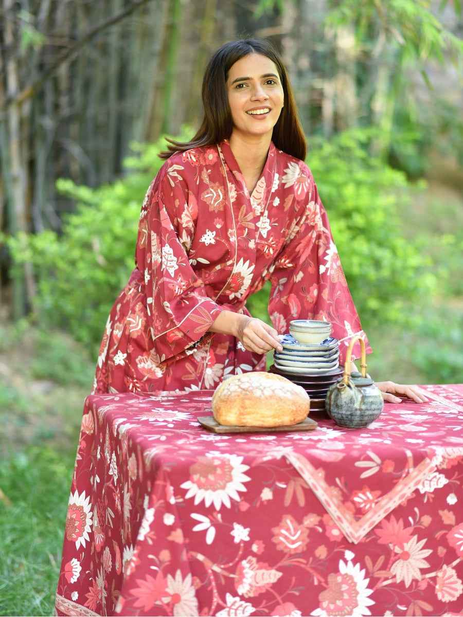 Table Cloth : Chandini Madder