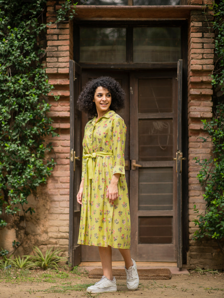 Shirt Dress : Magnolia Navy