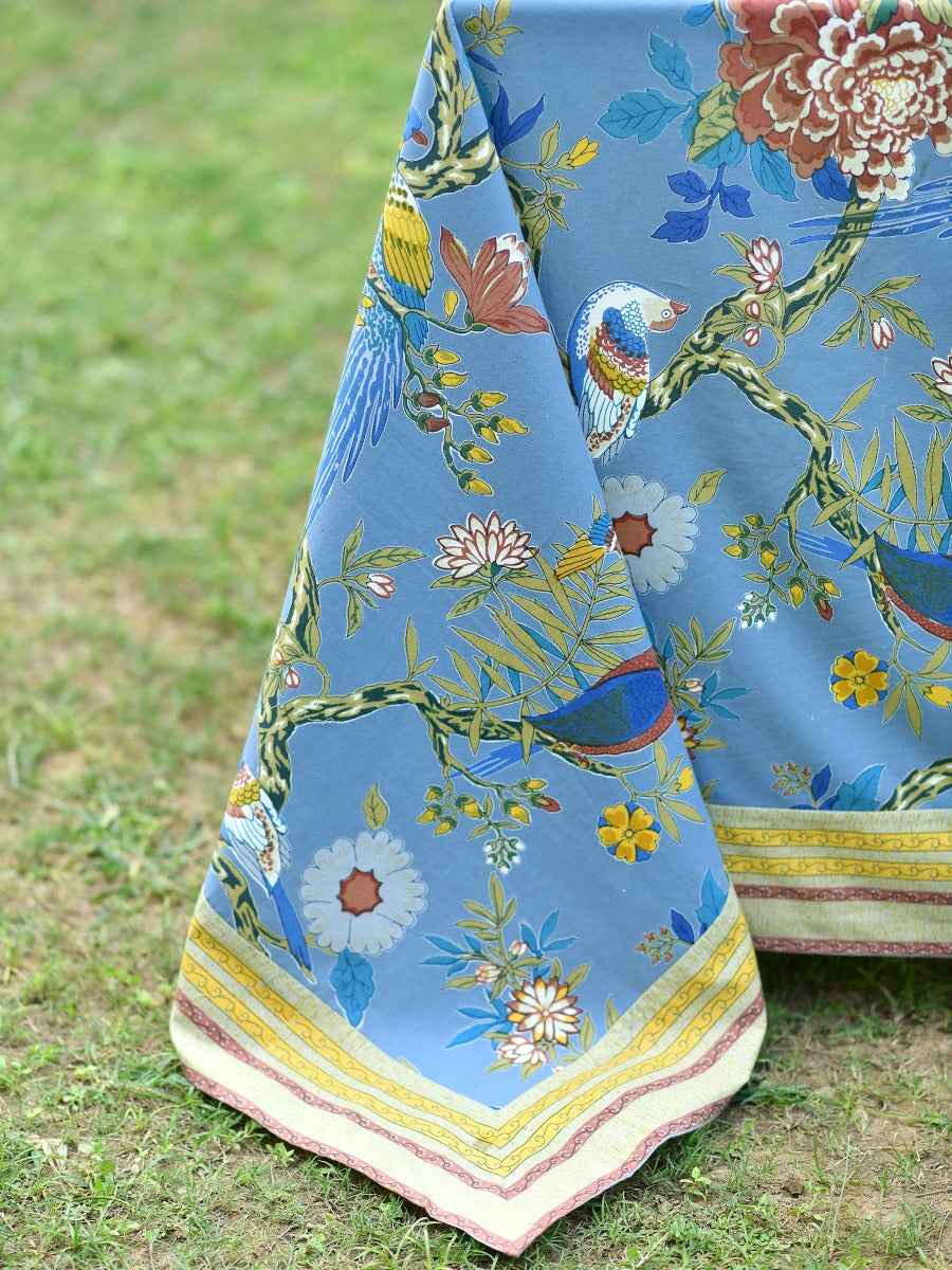 Table Cloth : Bird Blue