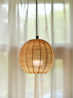 Handwoven Ball shaped Rattan lamp