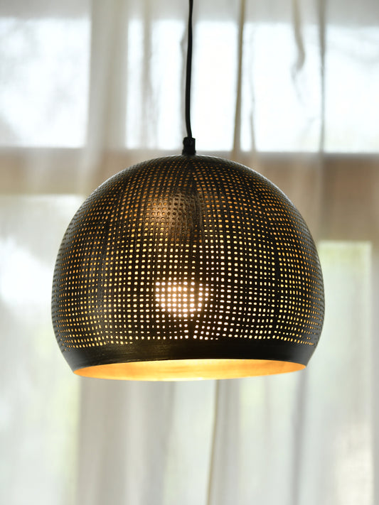 Basket Shape Lamp : Gold Iron