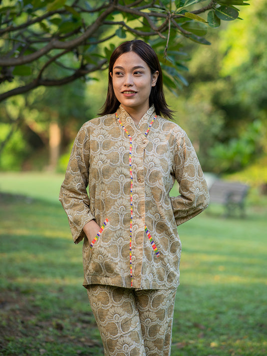 Ujbeki Top : Jahana Maroon