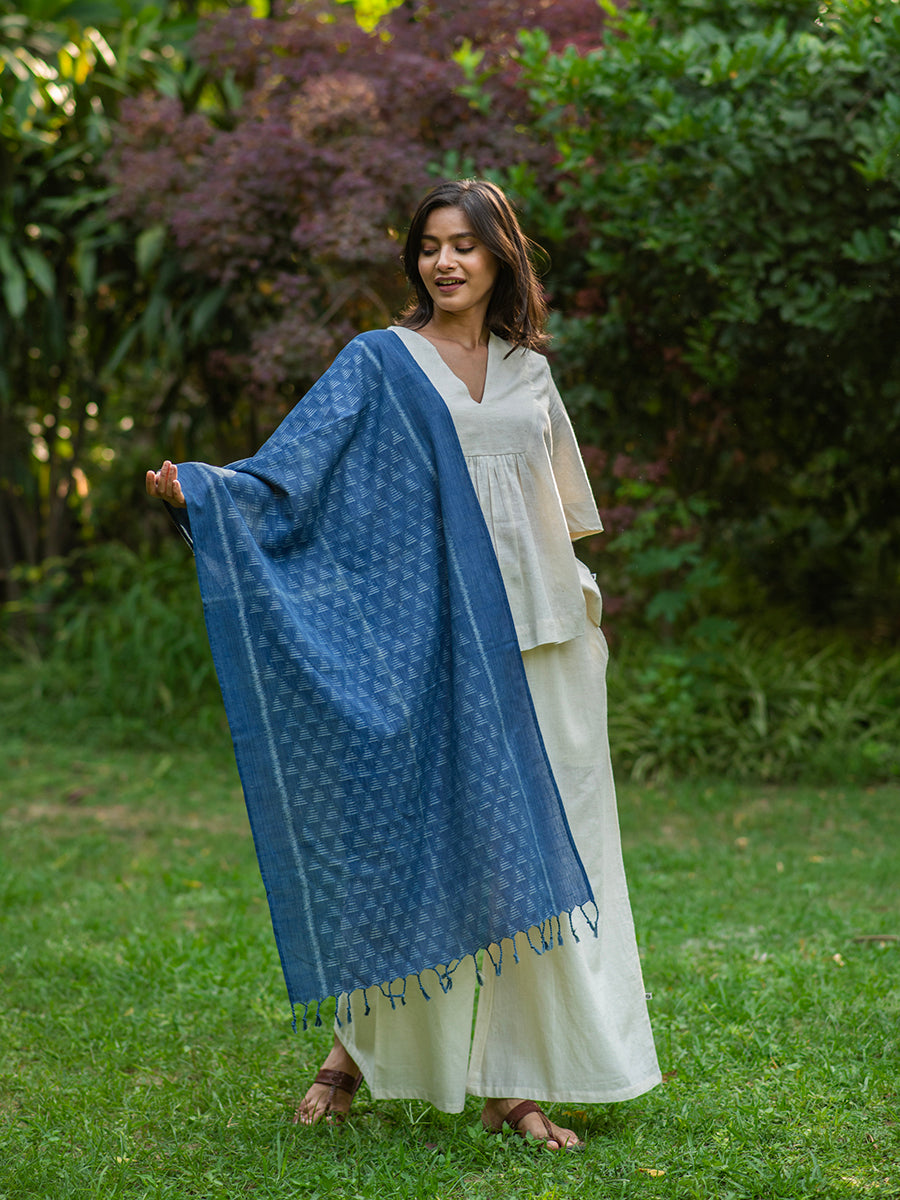 Ikat Stole : Galaxy Myrobalan