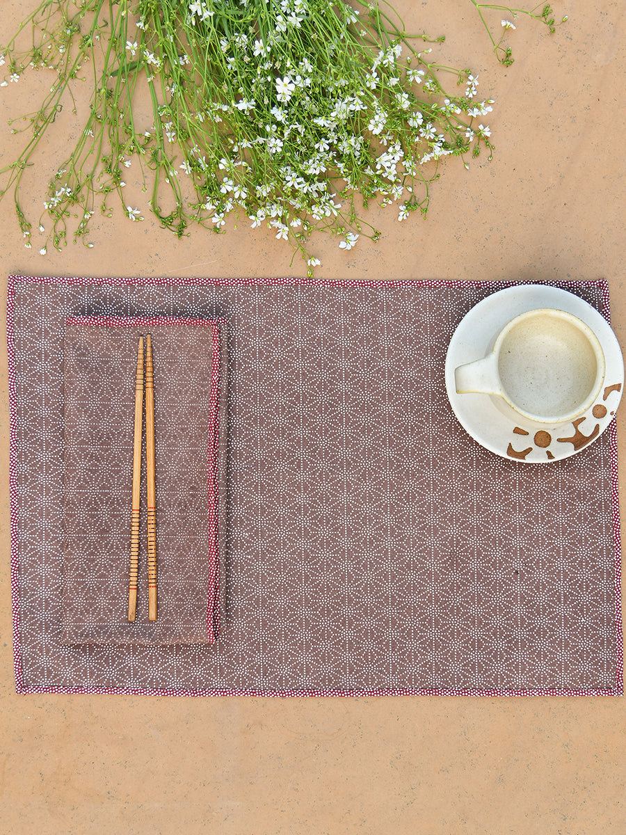 Napkin Reversible : Boro Indigo