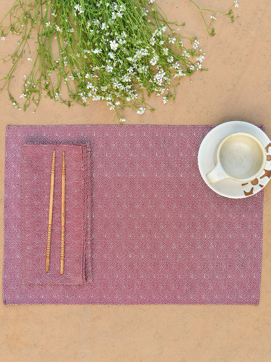 Napkin Reversible : Boro Indigo