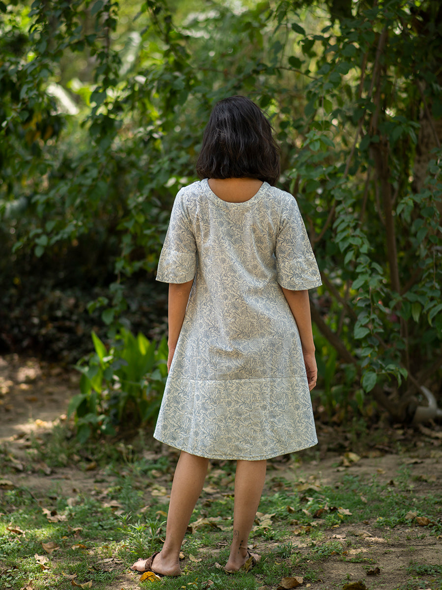 Peacock Tunic : Genda Blue