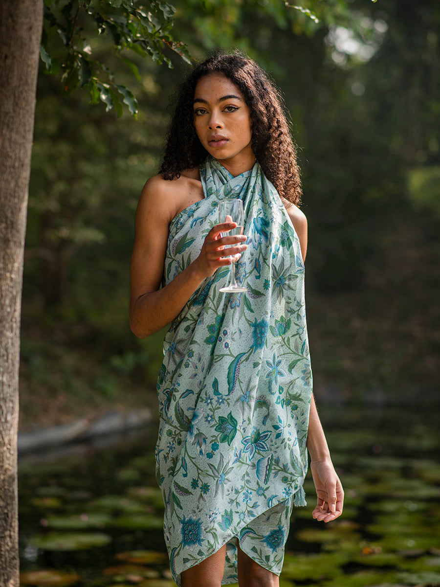 Sarong : Kerala Aqua