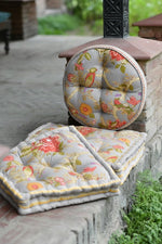 Printed Floor Cushion : Bird Manosque Sheeting