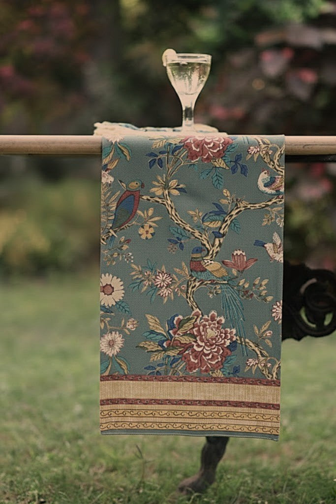 Printed Runner : Bird Manosque Canvas