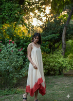 Aphre Slip Dress : Tie Dye Ombre Red Voile