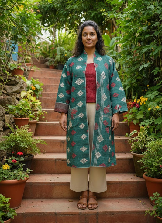 Vintage Gudri Long Jacket : Assorted
