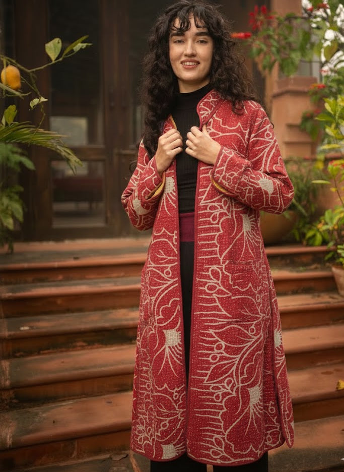 Vintage Gudri Long Jacket : Assorted