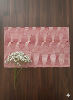 Printed Mat Set of 6 : Wave Rust Canvas