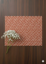 Printed Mat Set of 6 : Gumbaj Rust Canvas