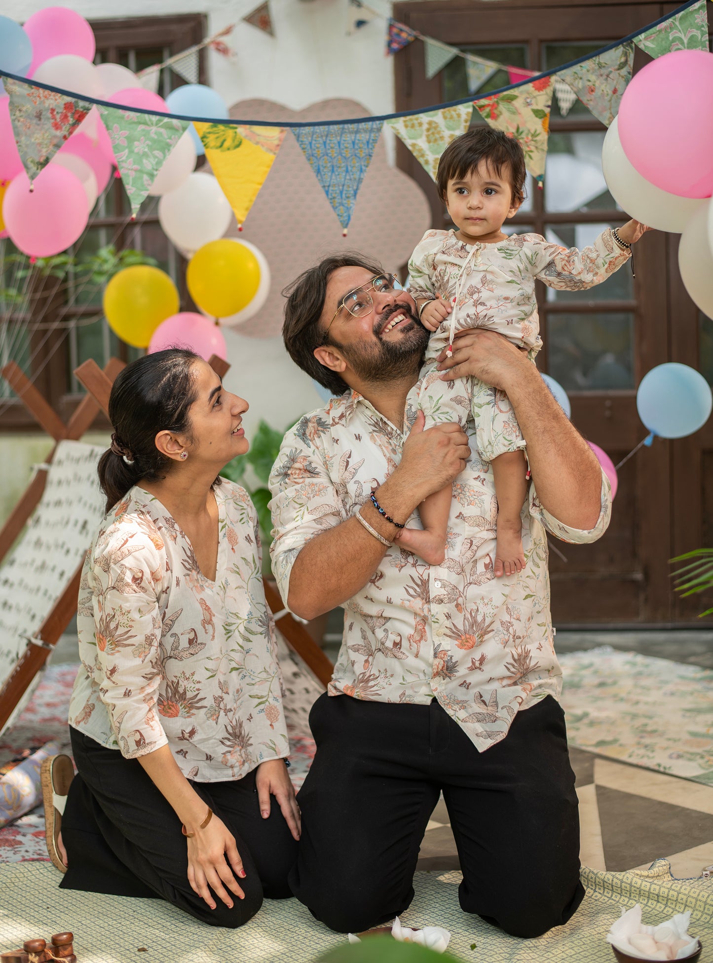 Kids Leela Pj Set : Ubud Cream Voile